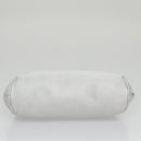 Salvatore Ferragamo Chain Gamaguchi Shoulder Bag Leather Silver Auth 104397-6