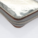 LOUIS VUITTON Monogram Miroir Zippy Wallet Vertical Wallet Silver LV Auth 104402-15