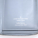 LOUIS VUITTON Monogram Miroir Zippy Wallet Vertical Wallet Silver LV Auth 104402-17