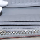 LOUIS VUITTON Monogram Miroir Zippy Wallet Vertical Wallet Silver LV Auth 104402-25