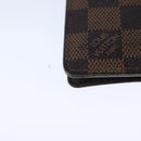 LOUIS VUITTON Damier Ebene Porte Cartes ID Bandouliere Case N60016 Auth 104403-16
