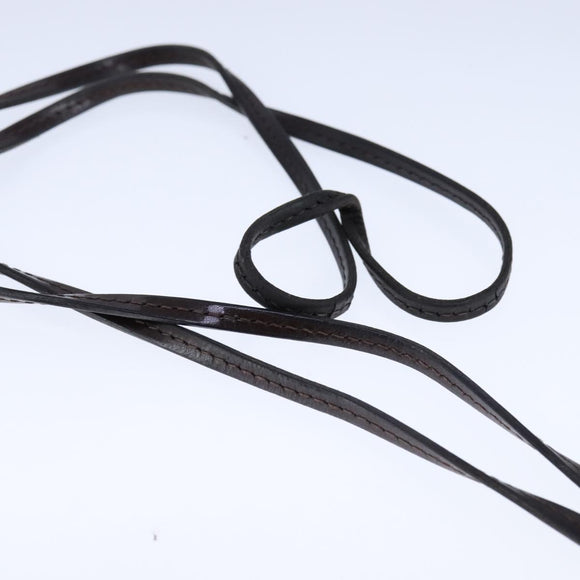 LOUIS VUITTON Damier Ebene Porte Cartes ID Bandouliere Case N60016 Auth 104403