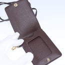 LOUIS VUITTON Damier Ebene Porte Cartes ID Bandouliere Case N60016 Auth 104403-10