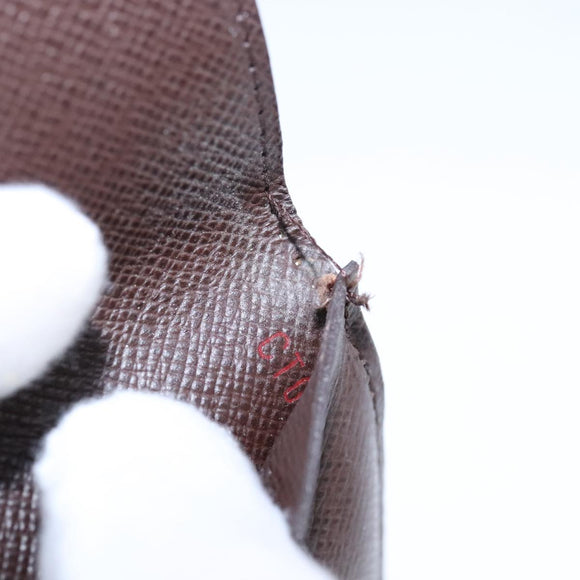 LOUIS VUITTON Damier Ebene Porte Cartes ID Bandouliere Case N60016 Auth 104403