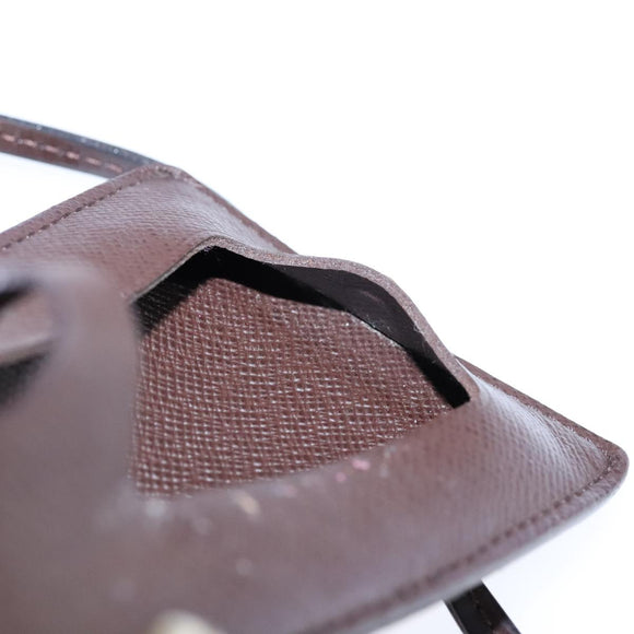 LOUIS VUITTON Damier Ebene Porte Cartes ID Bandouliere Case N60016 Auth 104403