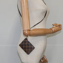 LOUIS VUITTON Damier Ebene Porte Cartes ID Bandouliere Case N60016 Auth 104403-23