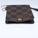 LOUIS VUITTON Damier Ebene Porte Cartes ID Bandouliere Case N60016 Auth 104403-6