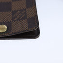 LOUIS VUITTON Damier Ebene Porte Cartes ID Bandouliere Case N60016 Auth 104403-15