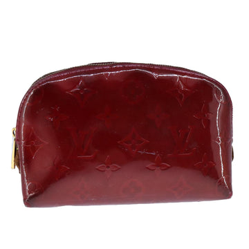LOUIS VUITTON Vernis Pochette Cosmetic Pouch Pomme D'amour M91496 LV Auth 104413