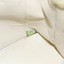 CHANEL Chain Shoulder Bag Cotton Ivory Gold CC Auth 104415-11