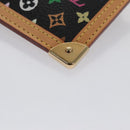 LOUIS VUITTON Monogram Multicolor Pochette Cles Purse Black M92654 Auth 104416SV-17