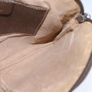 GUCCI GG Supreme Web Sherry Line Shoulder Bag PVC Leather Beige Gold Auth 104419-19