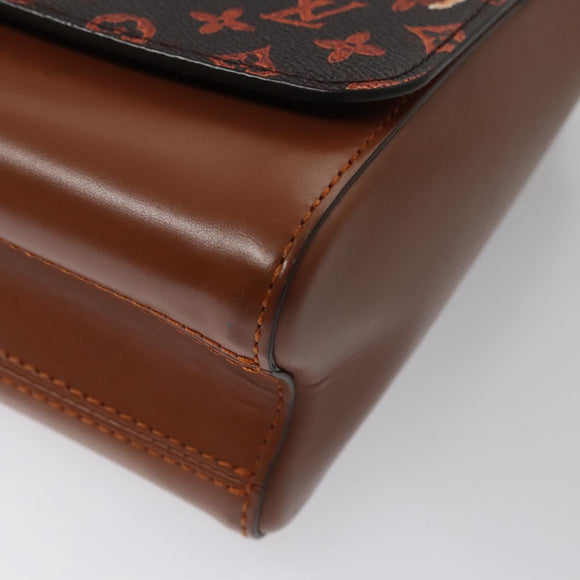 LOUIS VUITTON Catgram Sack Twist MM Shoulder Bag Marron M44408 LV Auth 104424SA