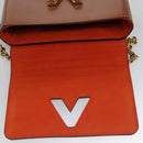 LOUIS VUITTON Catgram Sack Twist MM Shoulder Bag Marron M44408 LV Auth 104424SA-19