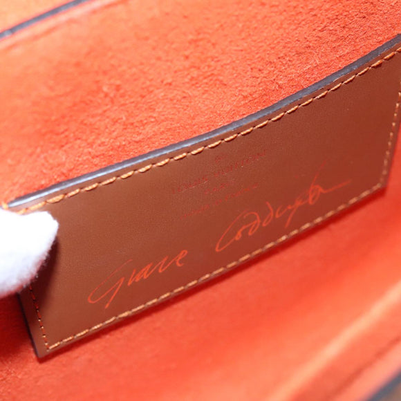 LOUIS VUITTON Catgram Sack Twist MM Shoulder Bag Marron M44408 LV Auth 104424SA