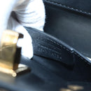 Salvatore Ferragamo Gancini Bag Canvas Leather 2way White Black Auth 104438AV-11