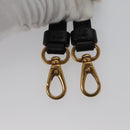 Salvatore Ferragamo Gancini Bag Canvas Leather 2way White Black Auth 104438AV-30