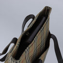 Burberrys Nova Check Tote Bag Canvas Leather Beige Auth 104451-6