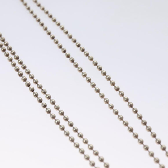 GUCCI Necklace metal Silver tone Auth 104454