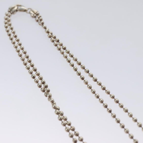 GUCCI Necklace metal Silver tone Auth 104454