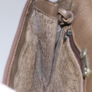 FENDI Zucchino Canvas Shoulder Bag Beige Auth 104456-19