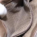 FENDI Zucchino Canvas Shoulder Bag Beige Auth 104456-20