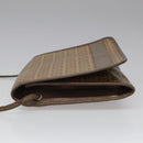 FENDI Zucchino Canvas Shoulder Bag Beige Auth 104456-5