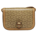 CELINE C Sulky Shoulder Bag PVC Beige Auth 104458-13