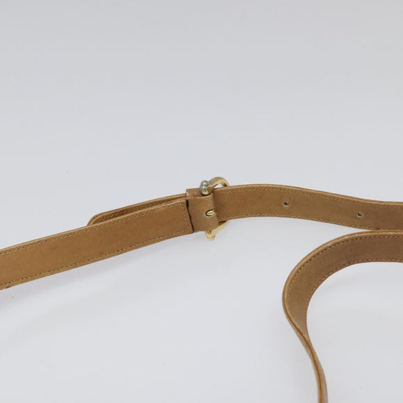 CELINE C Sulky Shoulder Bag PVC Beige Auth 104458