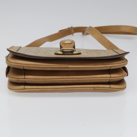 CELINE C Sulky Shoulder Bag PVC Beige Auth 104458