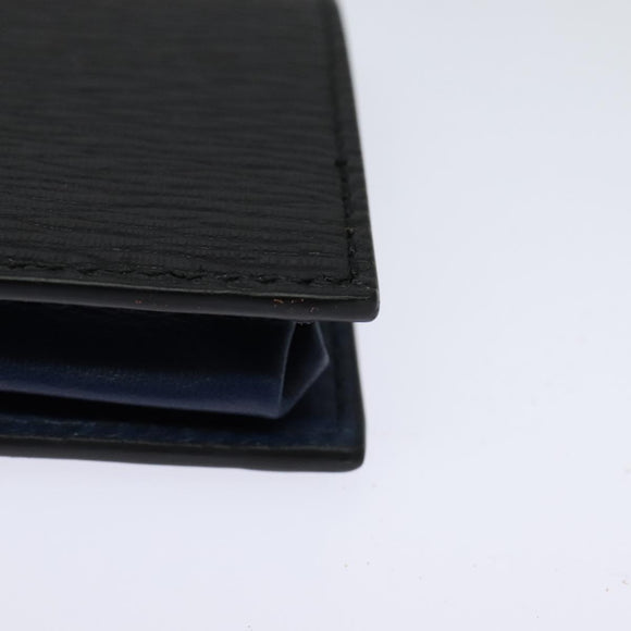 Salvatore Ferragamo Gancini Coin Purse Leather Black Auth 104463V