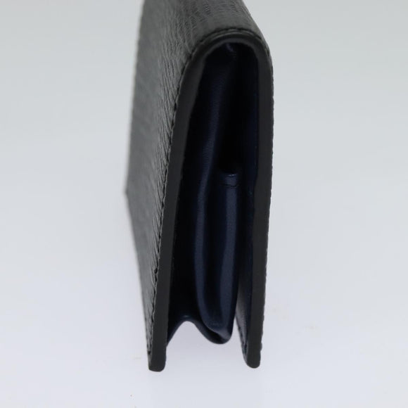 Salvatore Ferragamo Gancini Coin Purse Leather Black Auth 104463V