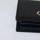 Salvatore Ferragamo Gancini Coin Purse Leather Black Auth 104463V-7