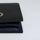 Salvatore Ferragamo Gancini Coin Purse Leather Black Auth 104463V-14