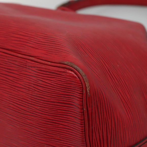 LOUIS VUITTON Epi Petit Noe Shoulder Bag Red M44107 LV Auth 104481