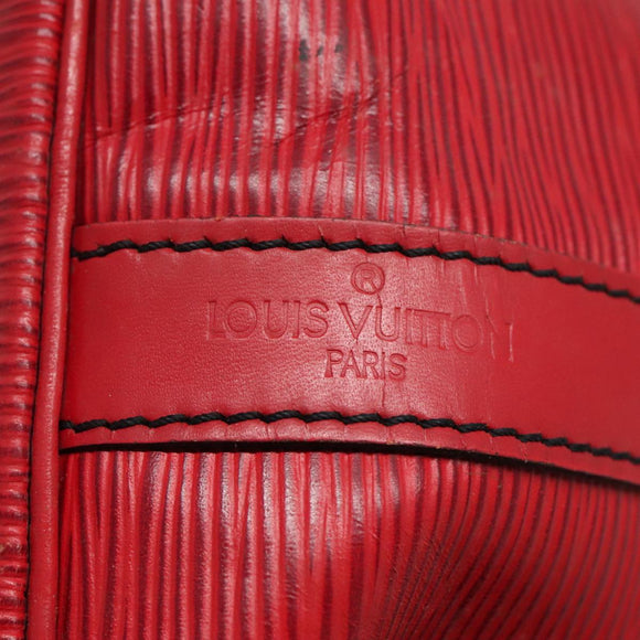 LOUIS VUITTON Epi Petit Noe Shoulder Bag Red M44107 LV Auth 104481