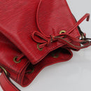 LOUIS VUITTON Epi Petit Noe Shoulder Bag Red M44107 LV Auth 104481-6