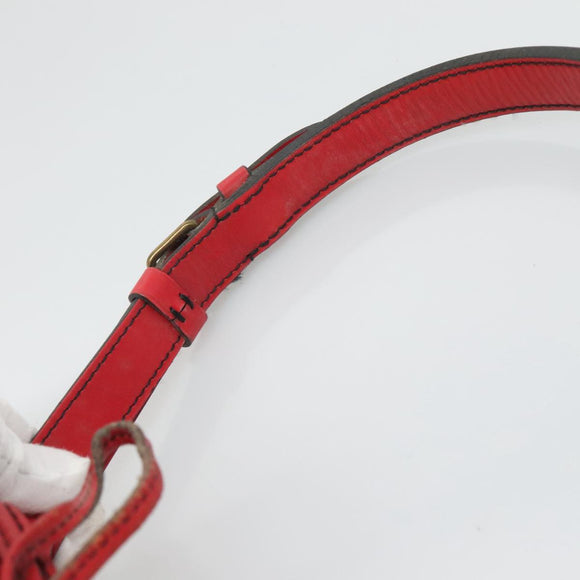 LOUIS VUITTON Epi Petit Noe Shoulder Bag Red M44107 LV Auth 104481