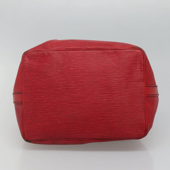 LOUIS VUITTON Epi Petit Noe Shoulder Bag Red M44107 LV Auth 104481