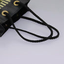 FENDI Mini Hand Bag Leather Black Green Auth 104482V-7