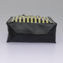 FENDI Mini Hand Bag Leather Black Green Auth 104482V-5