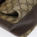 GUCCI GG Supreme Web Sherry Line Shoulder Bag PVC Beige Red Green Auth 104484-11