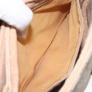 GUCCI GG Supreme Web Sherry Line Shoulder Bag PVC Beige Red Green Auth 104484-19