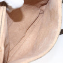 GUCCI GG Supreme Web Sherry Line Shoulder Bag PVC Beige Red Green Auth 104484-21