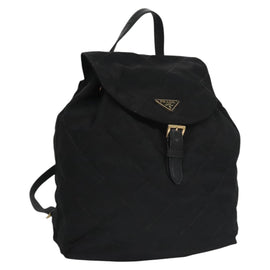 PRADA Backpack Nylon Black Auth 104486