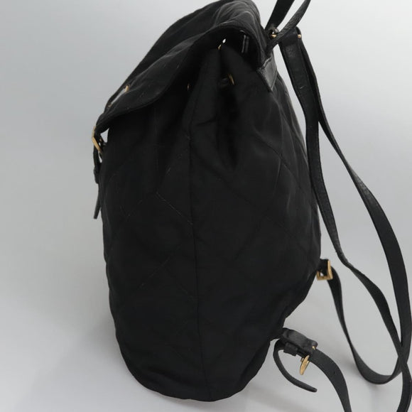 PRADA Backpack Nylon Black Auth 104486