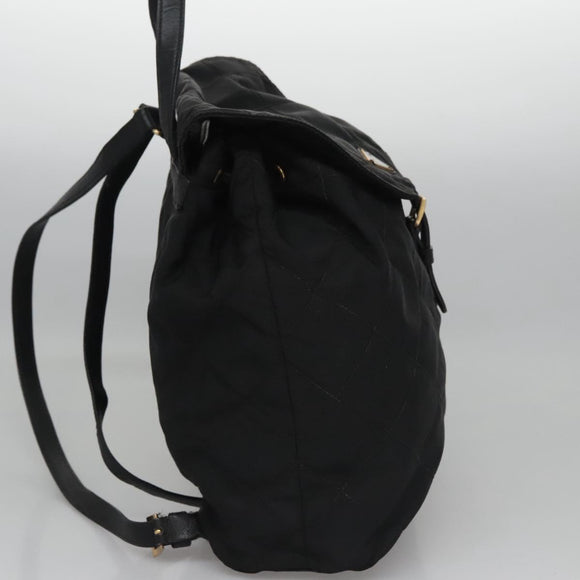 PRADA Backpack Nylon Black Auth 104486