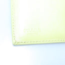 PRADA Wallet Leather Green Gold Auth 104498-18
