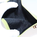 PRADA Wallet Leather Green Gold Auth 104498-19