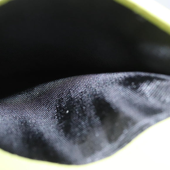 PRADA Wallet Leather Green Gold Auth 104498